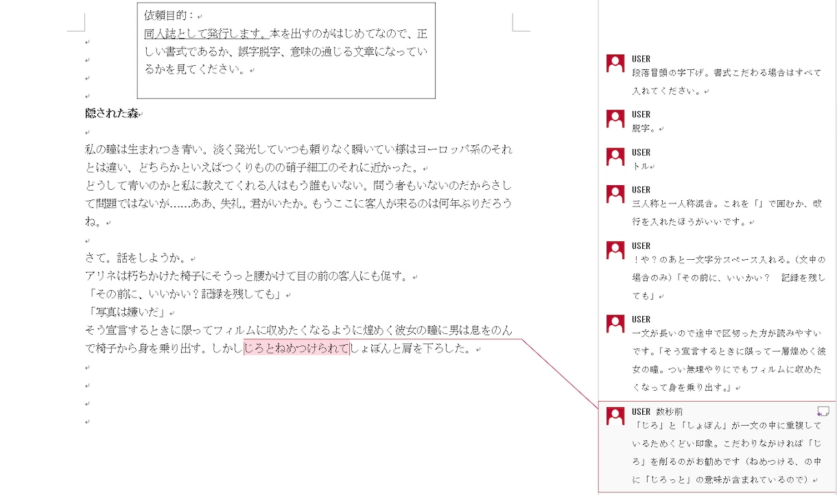 あなたの文章を心を込めて推敲します 否定ナシ！あくまで「提案」のやさしいアドバイス イメージ3
