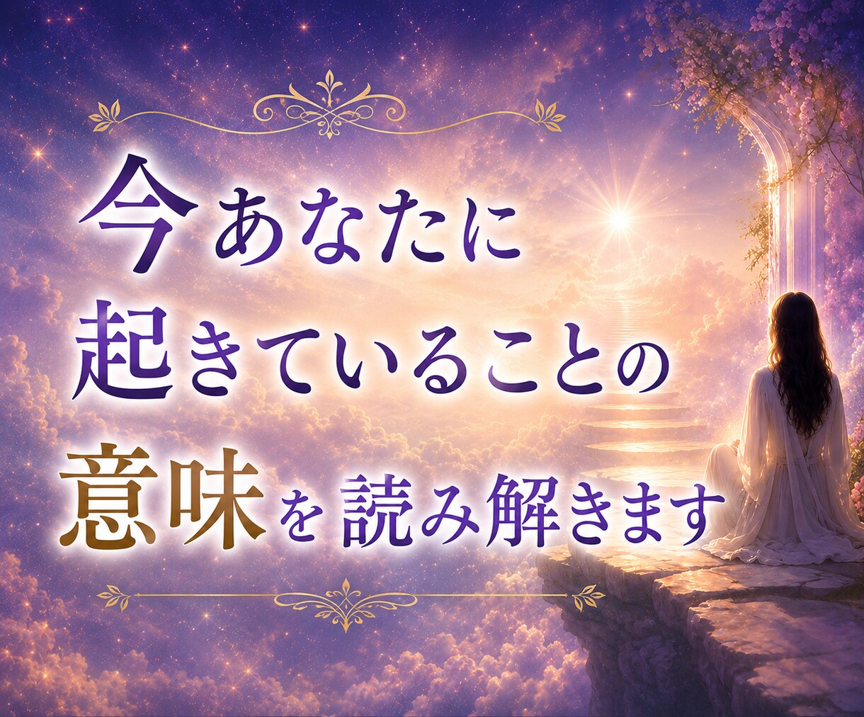今のあなたに必要なメッセージをお届けします 今起きていることの意味を読み解きます イメージ1