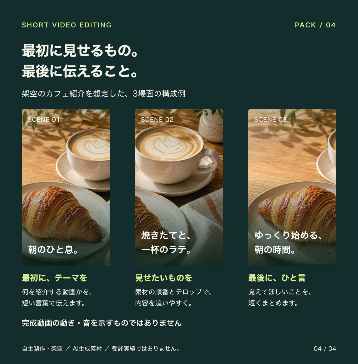 縦型ショート動画を月3本から継続編集します 素材を渡すだけ。テンポとテロップで見やすい30秒に イメージ4