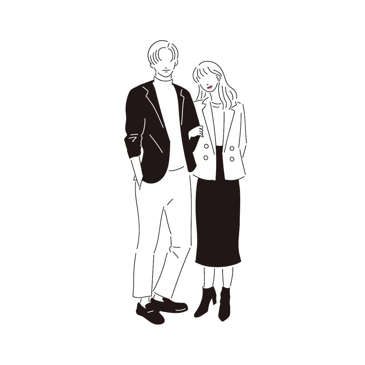 お写真を元にシンプルな線画イラスト描きます 抽象的だけどどこか似てる、そんな雰囲気の線画を描きます！ イメージ3