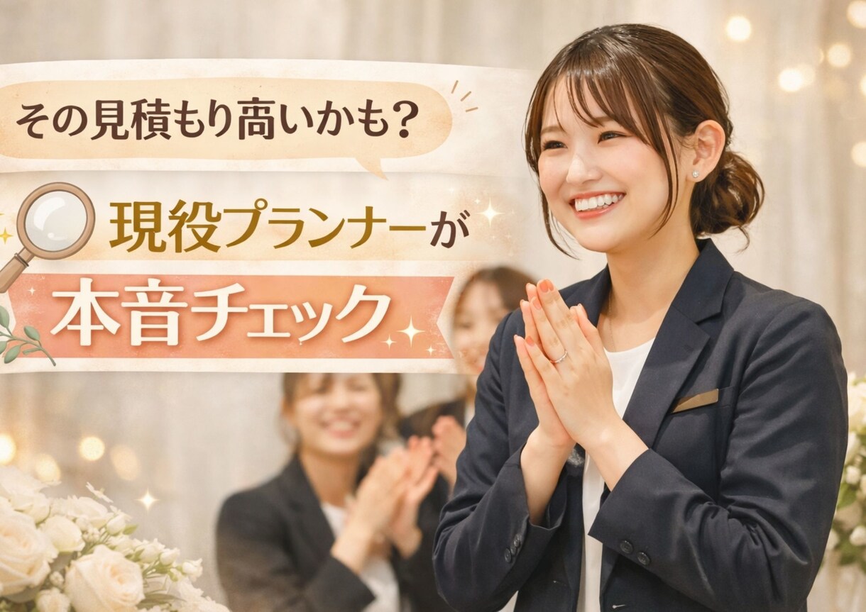 現役5年目プランナーがアドバイスします お見積書のムダ削減・リアルなアドバイス！ イメージ1