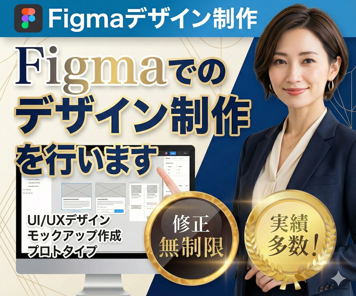 figmaを使用してデザインを作成します 可愛い綺麗を両立したデザインが得意です。 イメージ1