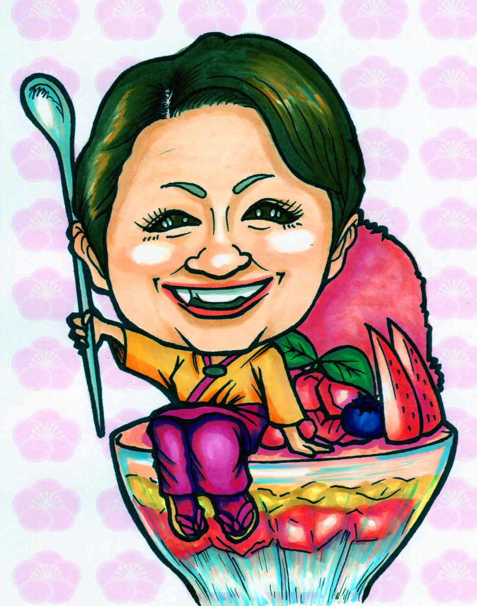 写真を元にプロの似顔絵師が手描きの似顔絵を描きます 贈り物やご自身の思い出に手描きの似顔絵はいかがですか？ イメージ4