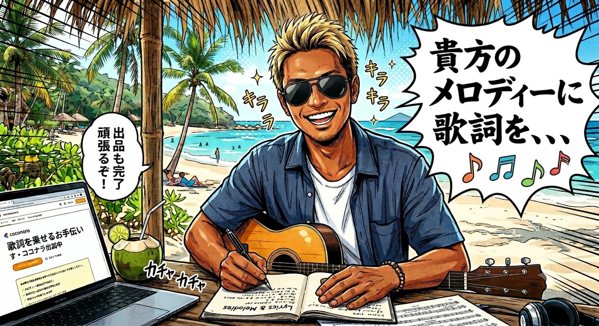 丁寧に寄り添います ​【あなたのメロディーに、心に響く言葉の魔法を】 イメージ1