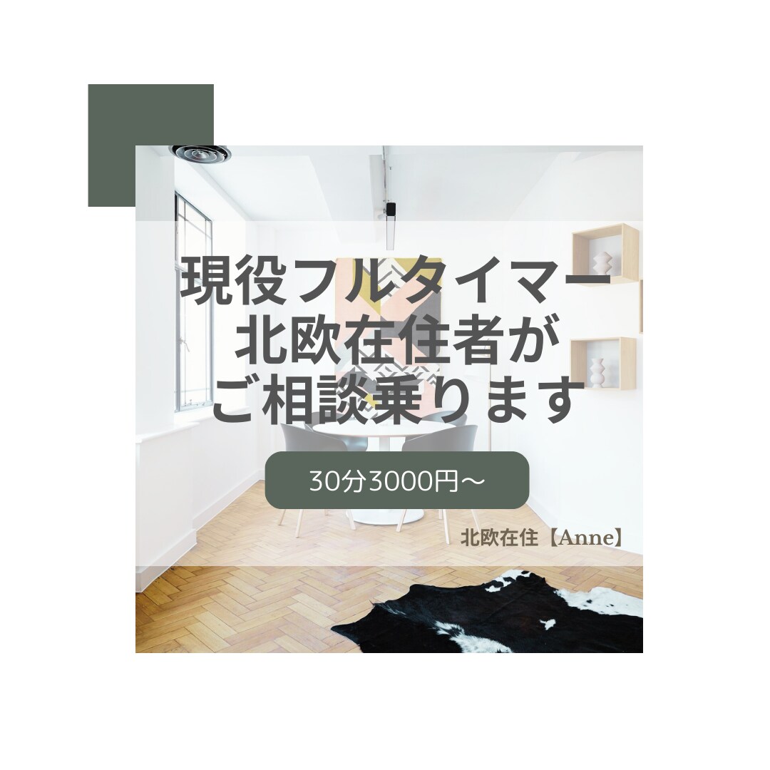 現役フルタイマー・北欧在住者がご相談乗ります 生活や仕事のことからマーケットの事まで広くご対応します！ イメージ1