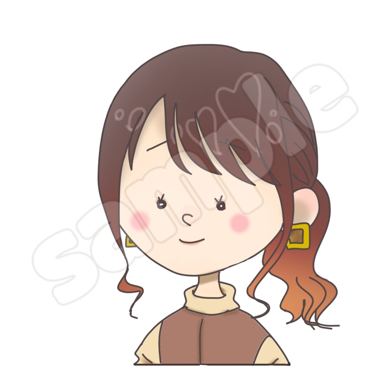 可愛らしいアナタだけのアイコン描きます 似顔絵寄せ可能◎ オリジナルのアイコン作成します！ イメージ3