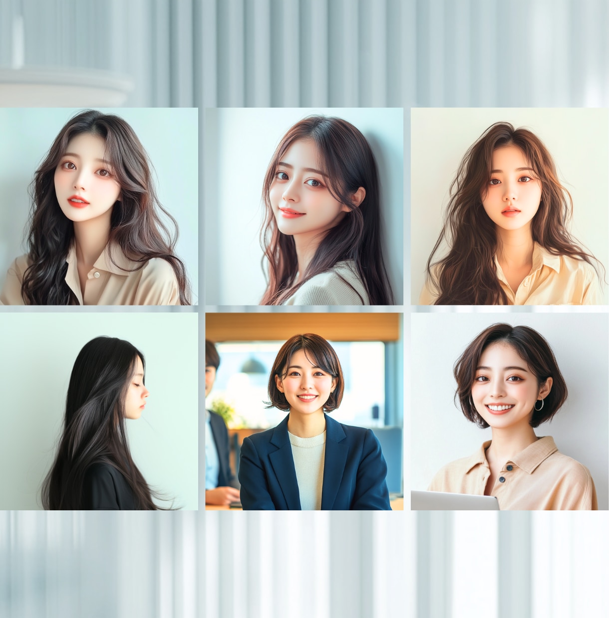 AI画像生成でSNSアイコン/ヘアモデル作成します リアル写真のような自然な人物画像生成 (女性男性ヘアスタイル イメージ4
