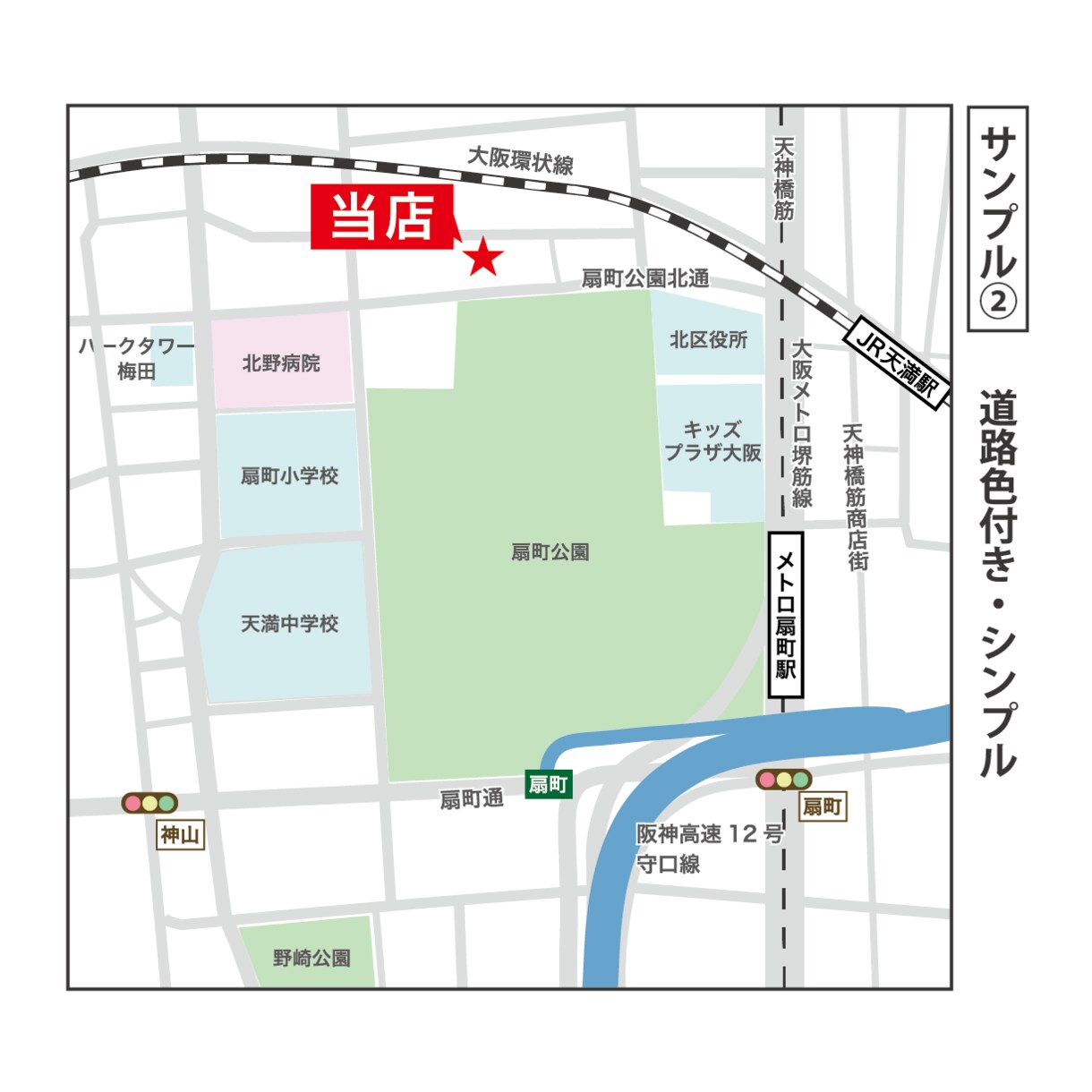 分かりやすいシンプルな地図作ります JPG・PNG・PDF・AIでの複数形式の納品可能! イメージ3