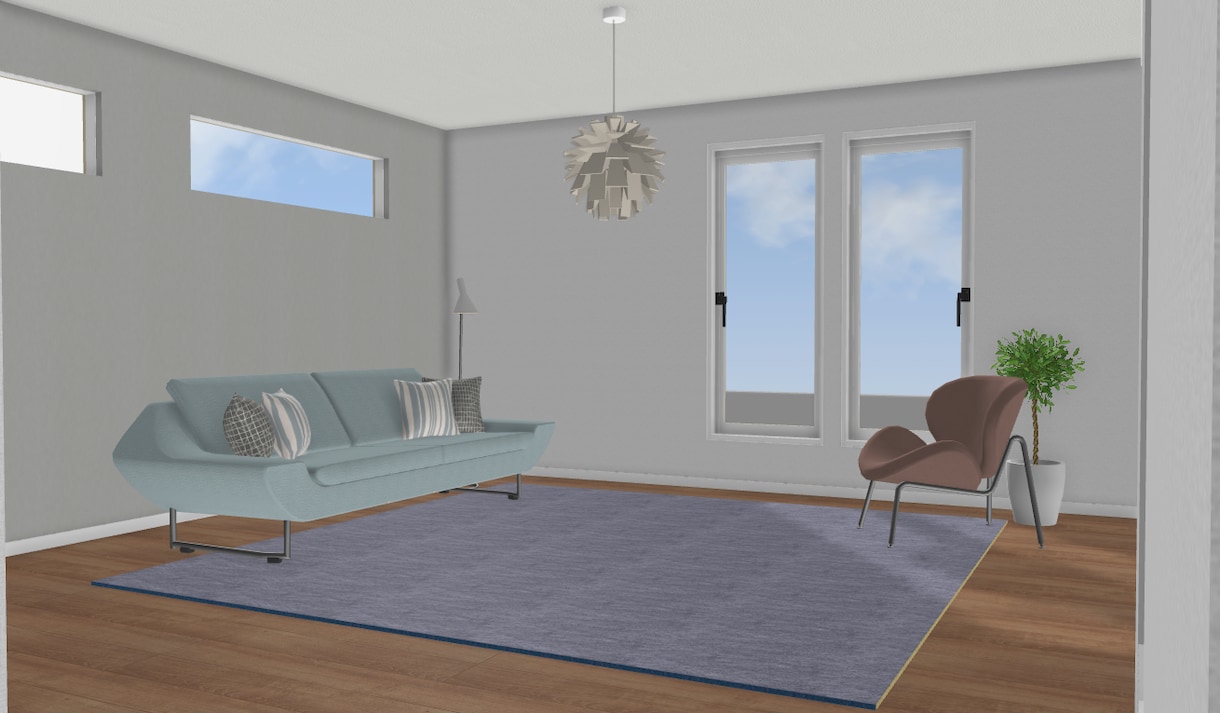 住宅3Dパースの内観カットをお送りします ∼ウォークイン内観パースでイメージを確実にしたい方へ∼ イメージ6