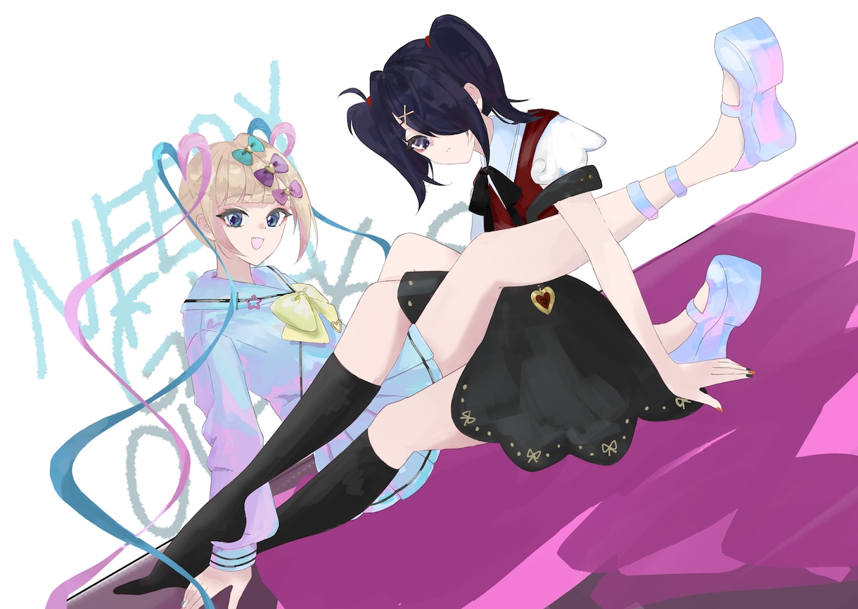 女の子の立ち絵お描きします 女の子のキャラクターが得意です！一点ものでお描きします イメージ2