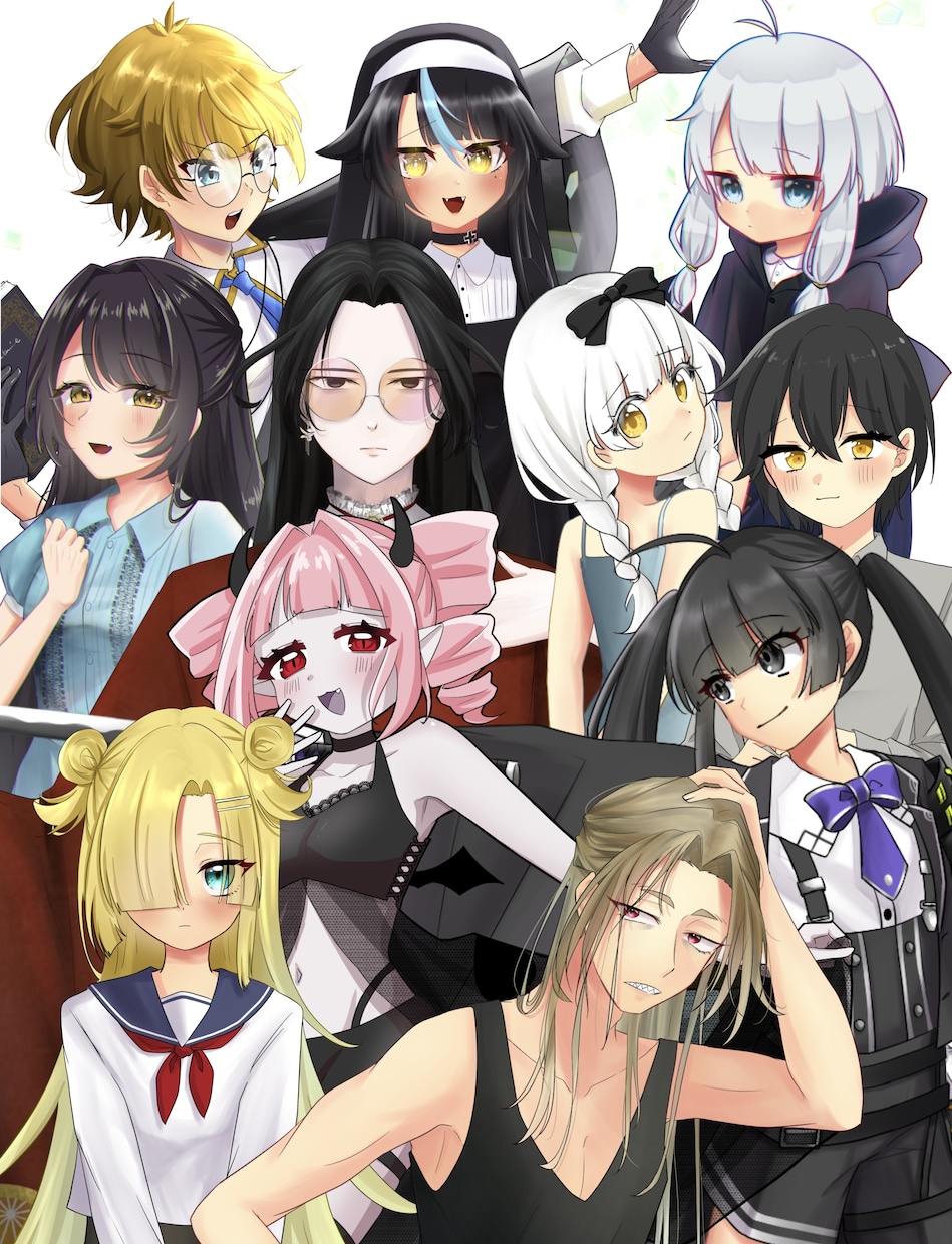 TRPGの立ち絵制作します 全身イラスト、選べる表情差分! イメージ1