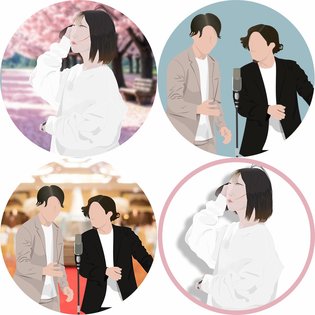 5件限定プラン☆シンプルでお洒落な似顔絵を描きます SNSアイコンやプレゼントなどにピッタリです！ イメージ2