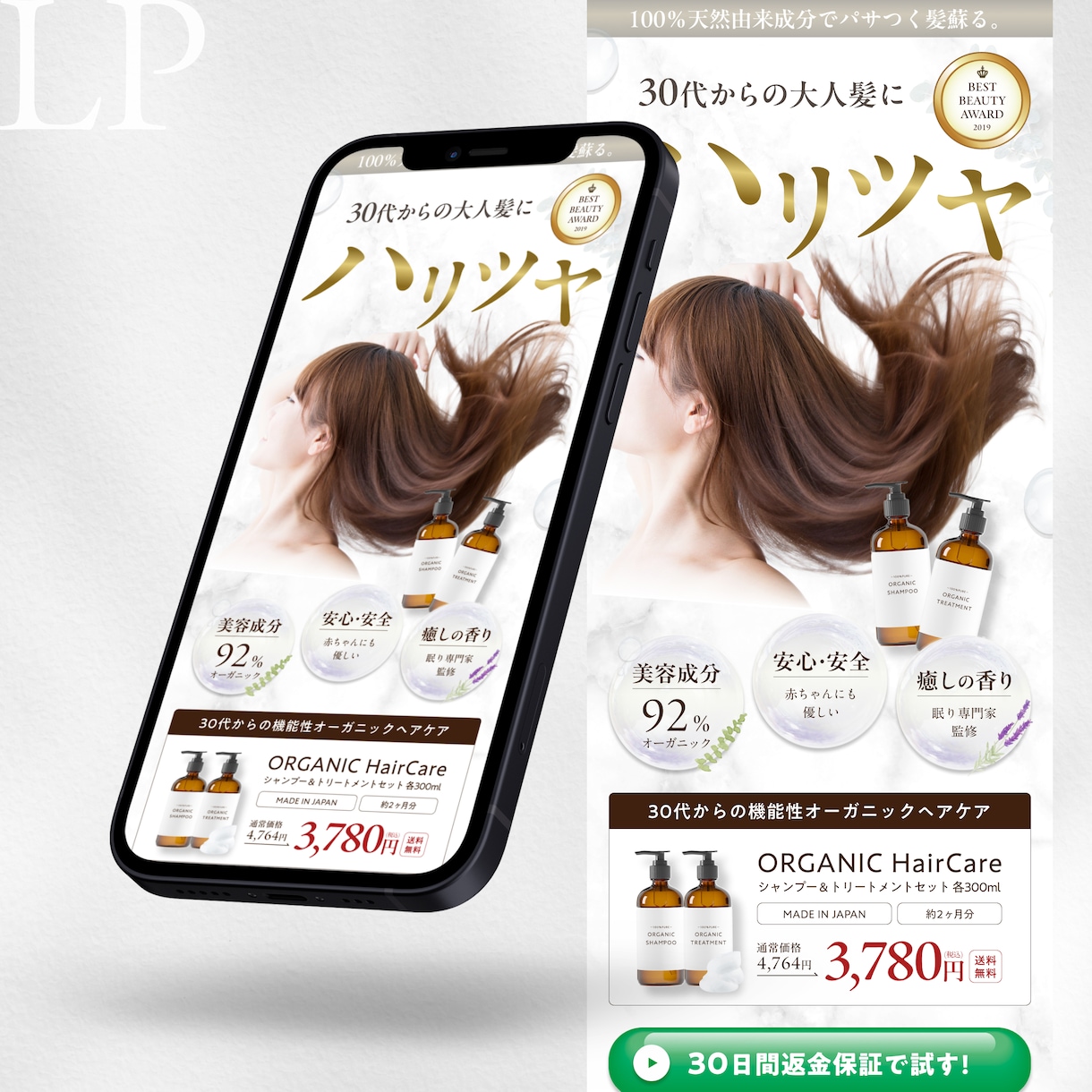 3秒で惹きつける【ファーストビュー専門】制作します 【訴求力強】文章は完成済みで、LPデザインのみ必要な方！ イメージ2