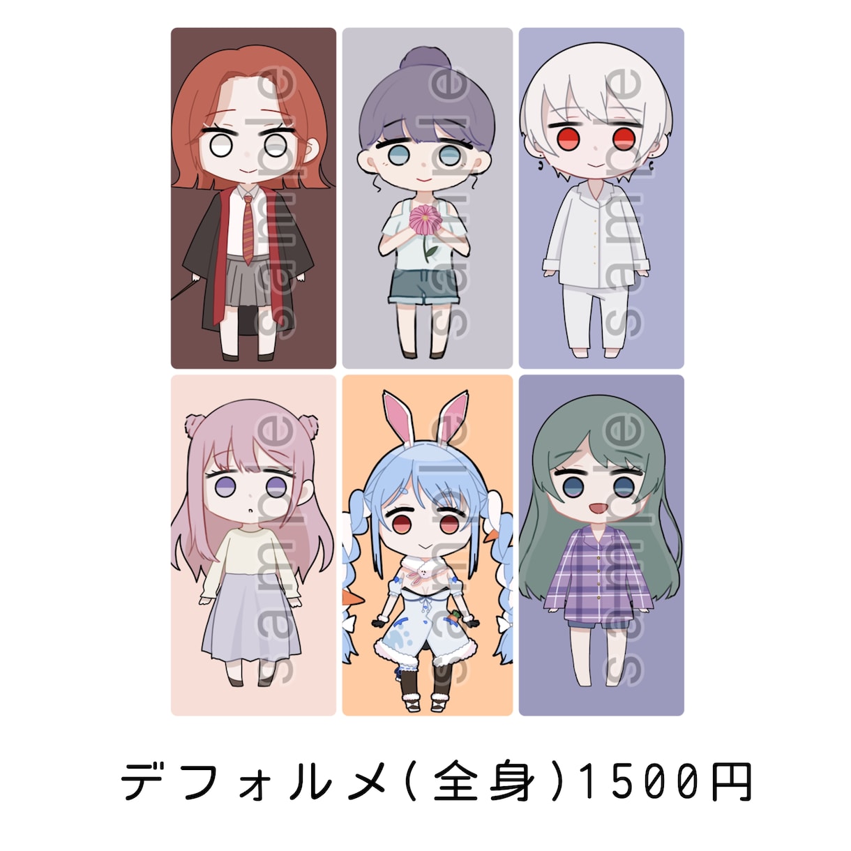 SNSで使えるようなアイコンを描きます 自分だけのかわいいイラストを描きます。 イメージ5