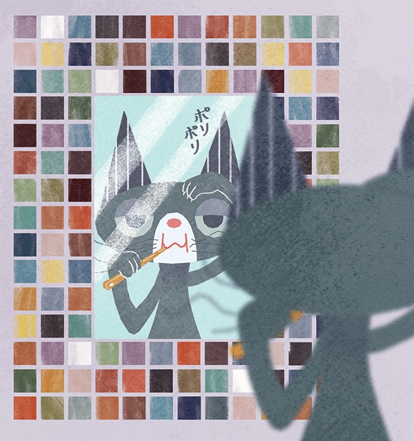 動物等の絵本風イラスト:  定期購入優待有ります Youtube、X、Instagram、挿絵に イメージ3