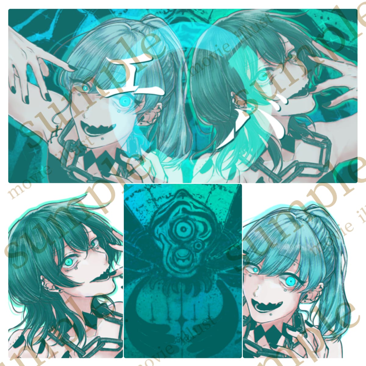オリジナルSNSアイコン等お描きします アニメキャラとのペアアイコン、フラワースタンドも承ります！ イメージ4