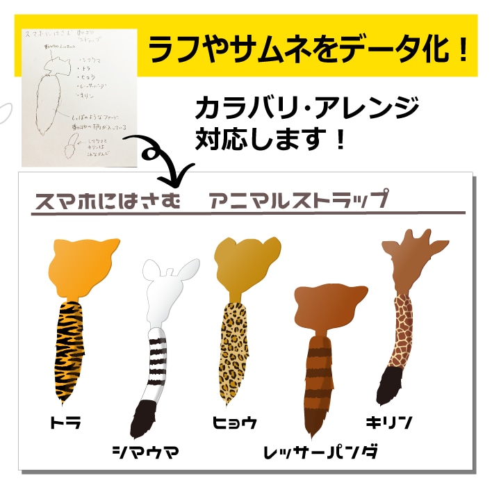 ラフを商品提案用にデータ化します アイデアを資料向けに展開。カラバリ・形状アレンジも対応可 イメージ1