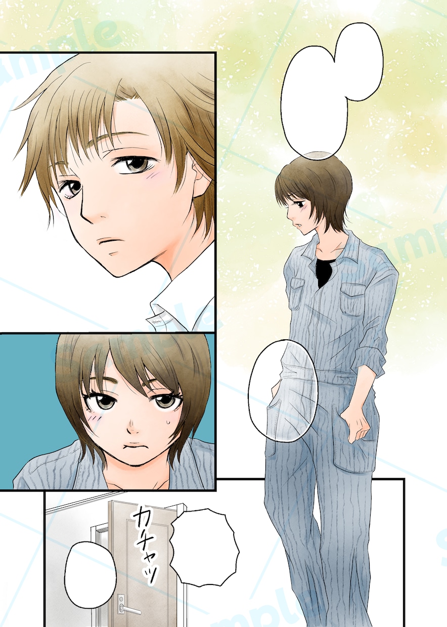 自作ネームがある方専門！作画〜清書仕上げ代行します 元プロ漫画家が女性漫画・少女漫画風に執筆◆個人・同人誌向き◎ イメージ8