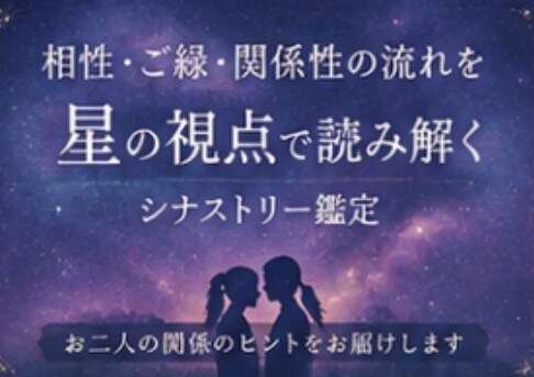 ホロスコープ鑑定します ホロスコープ相性鑑定♡恋人、ご家族等 イメージ1