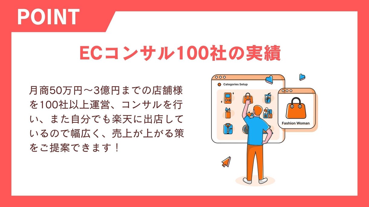 現役ECコンサルタントが楽天の売上相談受けます 楽天の売上に悩んでいる方へのお悩み相談を受けます イメージ5
