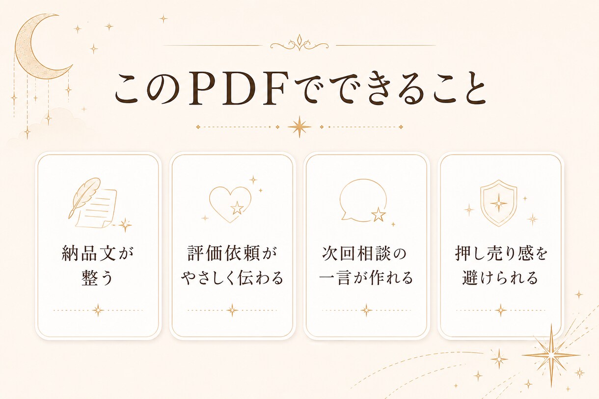 占い師向け|鑑定後フォロー文を整えます 押し売り感なく次回相談へつなげる イメージ4