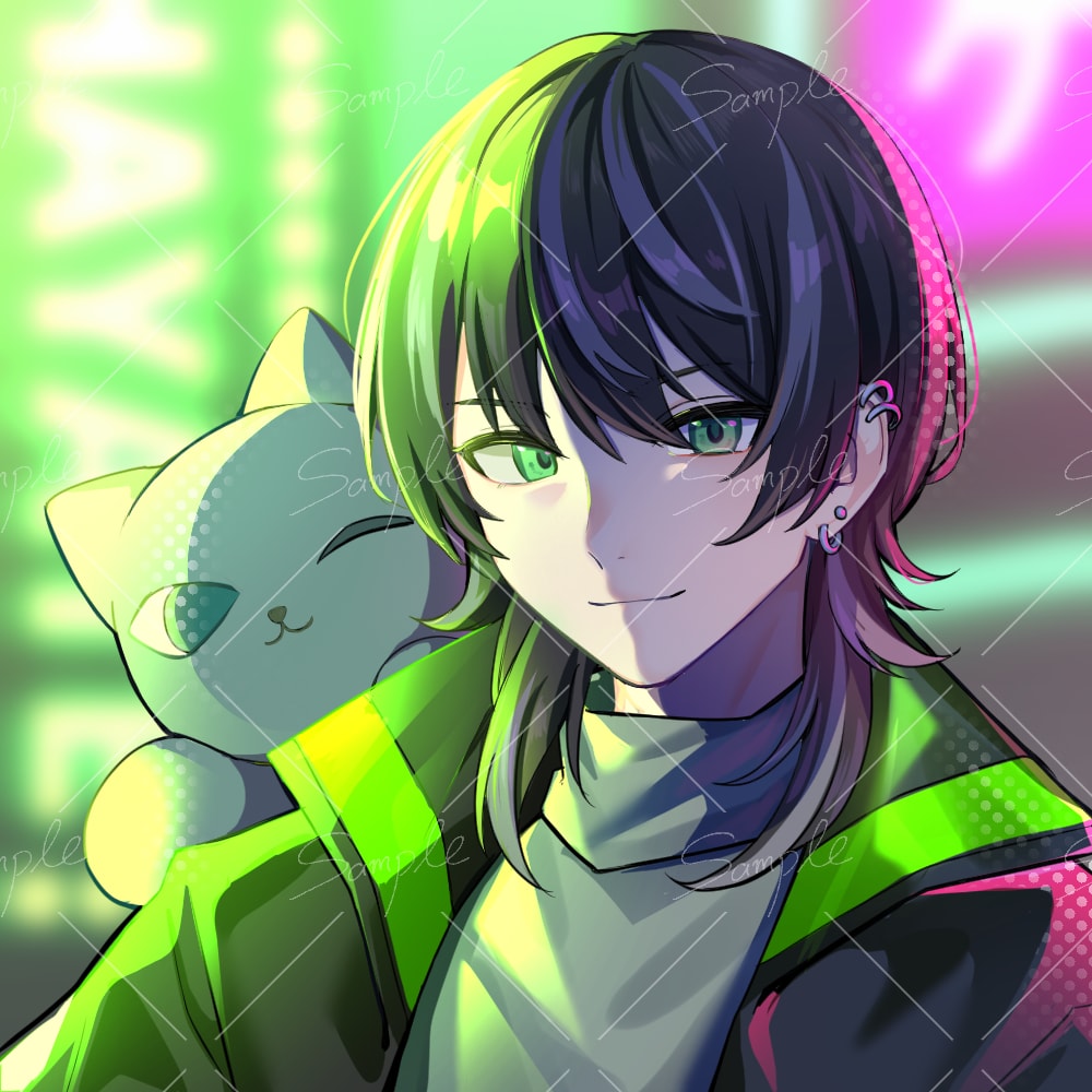 綺麗なアイコンイラスト制作します SNSや配信活動に使いやすいイラストです イメージ2