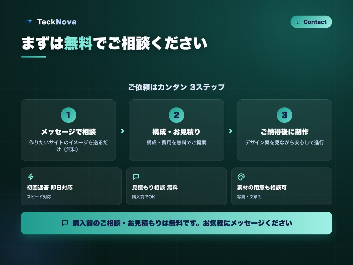上場企業実績のプロがホームページを制作します コーポレート・LP対応。スマホ最適・公開までワンストップ イメージ7