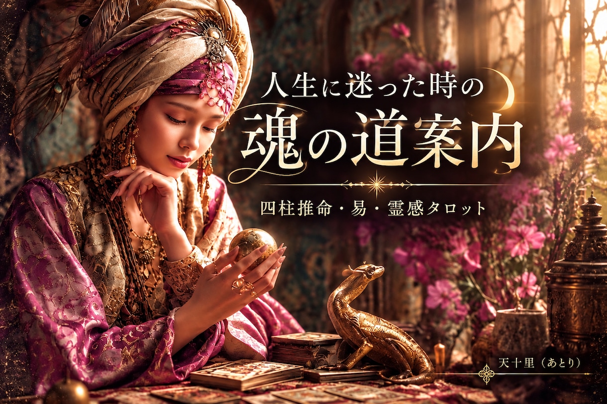 人生に迷った時、霊視×東洋占術で進む道を紐解きます 夫婦・恋愛・子育て・仕事・人間関係☯️複雑なお悩みも深く鑑定 イメージ1