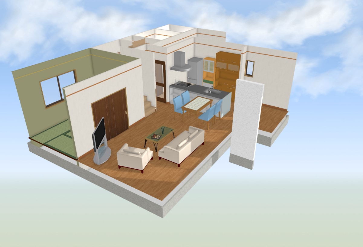 間取り図や3D俯瞰図を作成します マイホーム建築やリノベ用に、理想の間取り作成を手伝います イメージ1