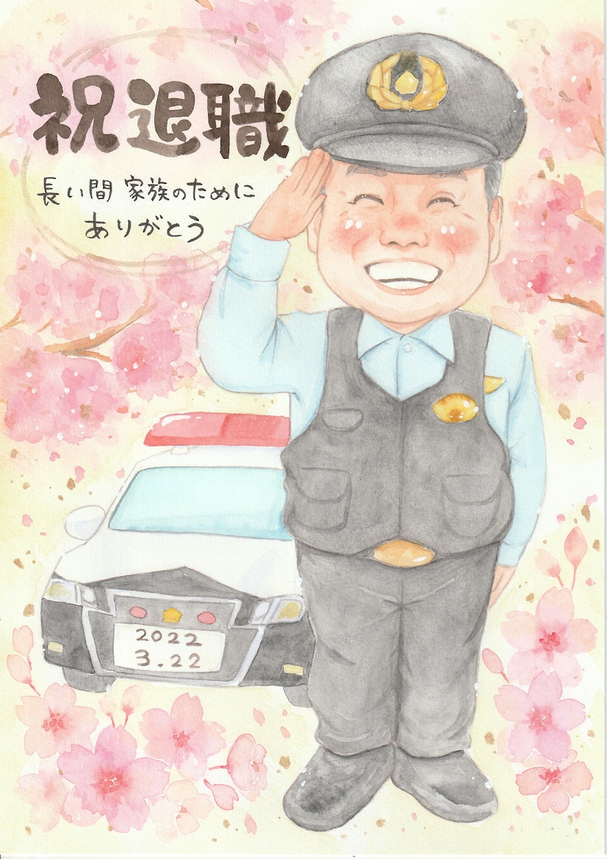 もらって嬉しい！明るい手描き水彩似顔絵描きます 何度も眺めたくなる、世界にひとつだけの宝物。 イメージ5