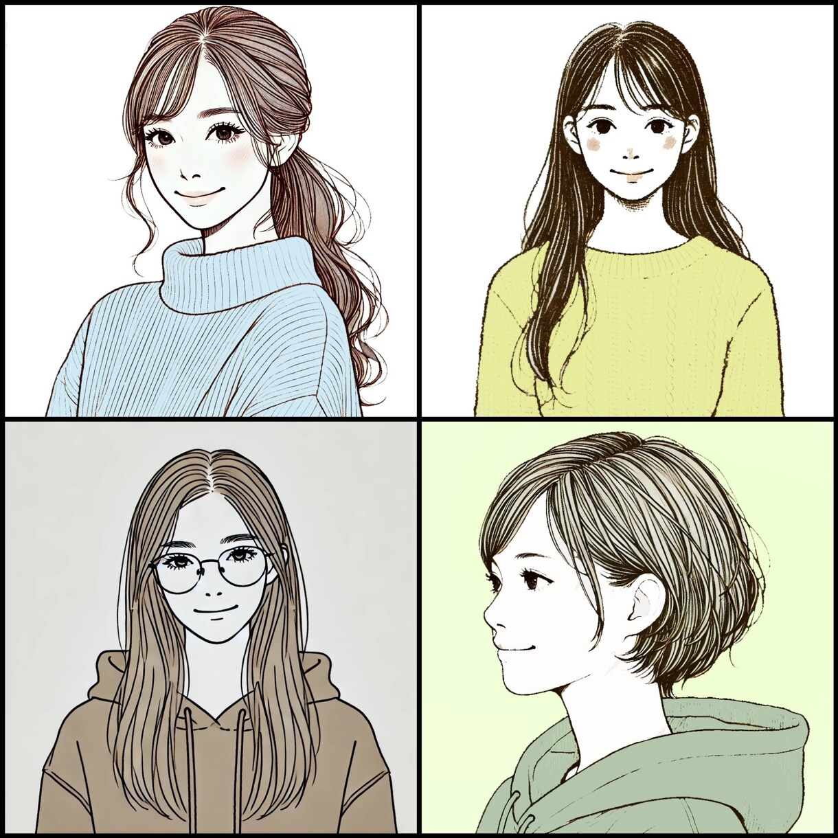 SNSで使える★シンプルなイラストアイコン描きます あなたのSNSに彩りを添えます.＊° イメージ2