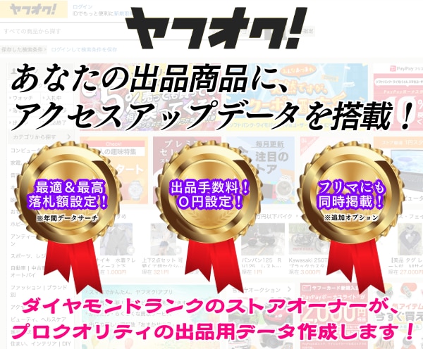 上位検索機能付☘ヤフオク出品用商品データ作成します PayPayフリマ掲載可能!英語不要で海外でも売れるよう登録 イメージ3