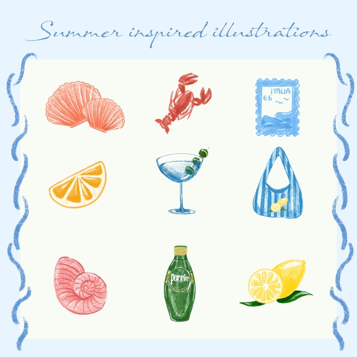 おしゃれなヨーロッパ風のイラスト素材を作成します ヨーロッパ風のおしゃれなイラストメニューにも！手書き風 イメージ1