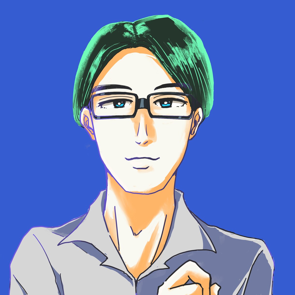 パキッとした色合いな似顔絵、作成します 自分の好きな色で、パキッとした一枚が欲しい方へ。 イメージ2