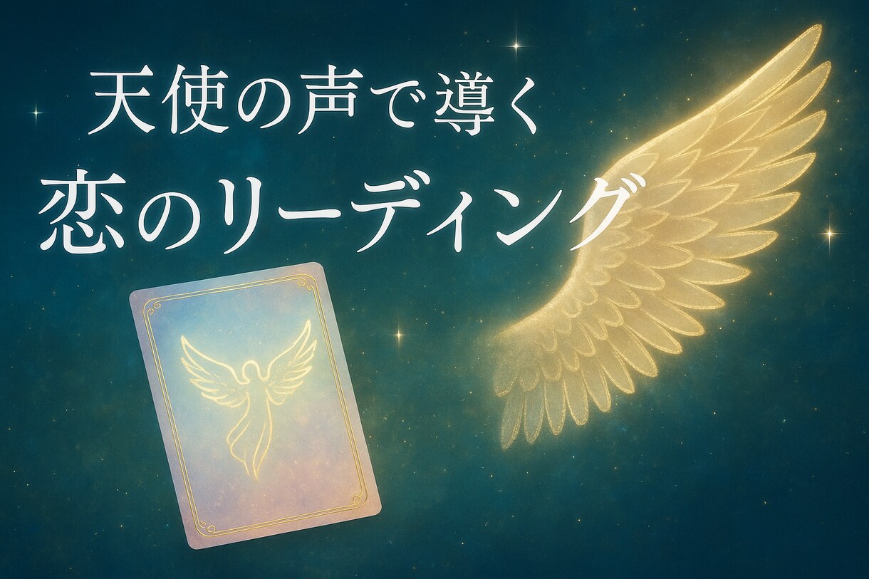 天使が導く愛と奇跡のメッセージをお伝えします 恋に迷うあなたへ。天使が導く、愛と奇跡のメッセージ イメージ1
