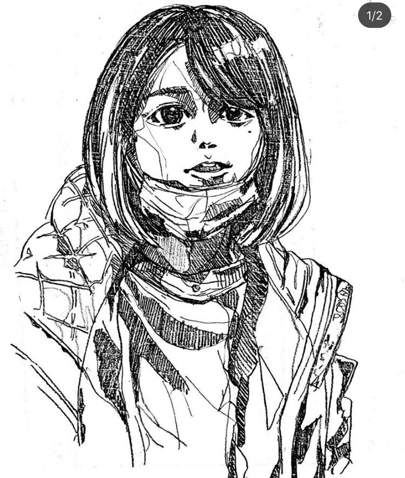手描き風似顔絵、イラストお描きます アナログ調のモノクロでシックな似顔絵やイラストをご提供します イメージ7