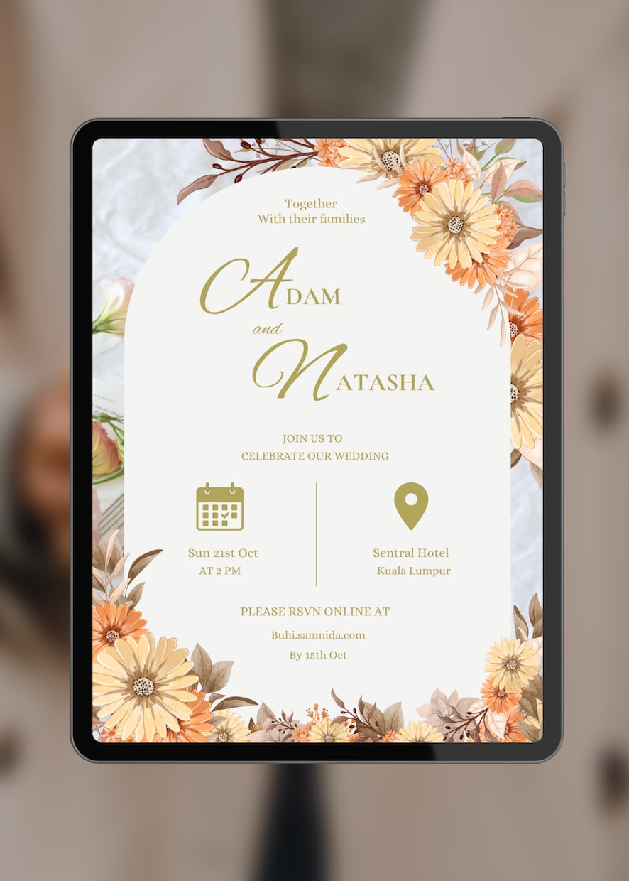特別な日の招待カードを作成します Digital Invitation Card イメージ1