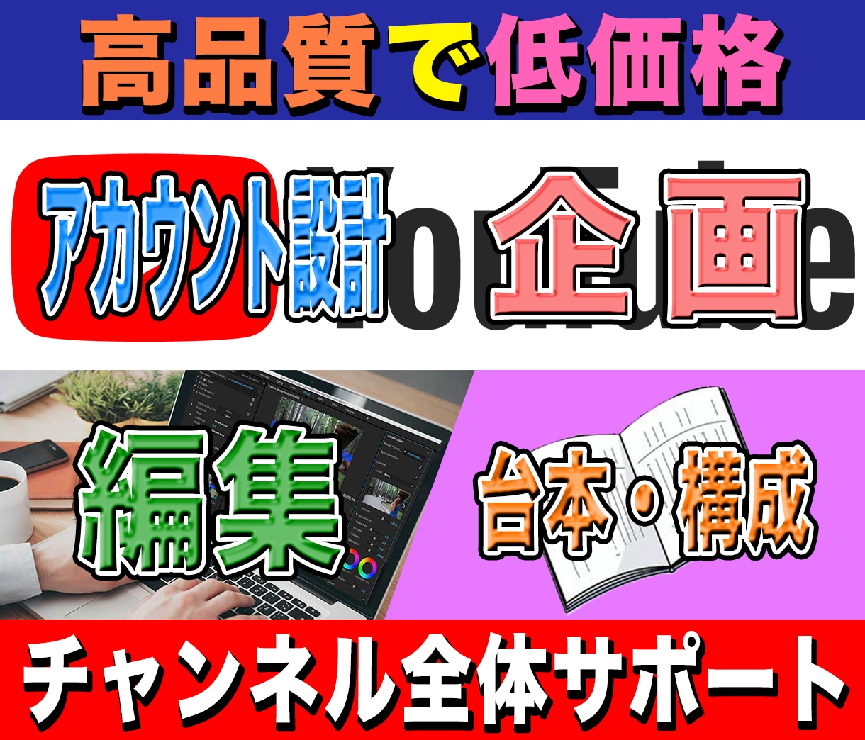 YouTubeShorts運用代行/コンサルします アカウント設計、企画案、台本作成、構成、編集します イメージ1