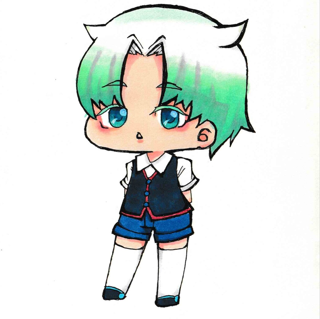 プニッとしたキャラクターをお描きいたします 2~6等身のプニッとしたイラスト、アイコンや立ち絵に！ イメージ4