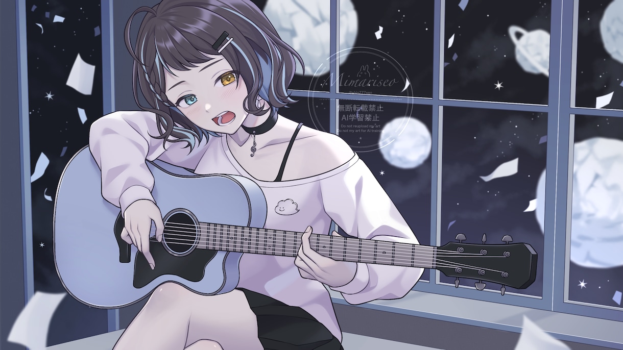 歌ってみた・配信・動画等◆サムネイラスト描きます 歌ってみた・楽曲・各種動画に合わせたイラストを描きます！ イメージ4