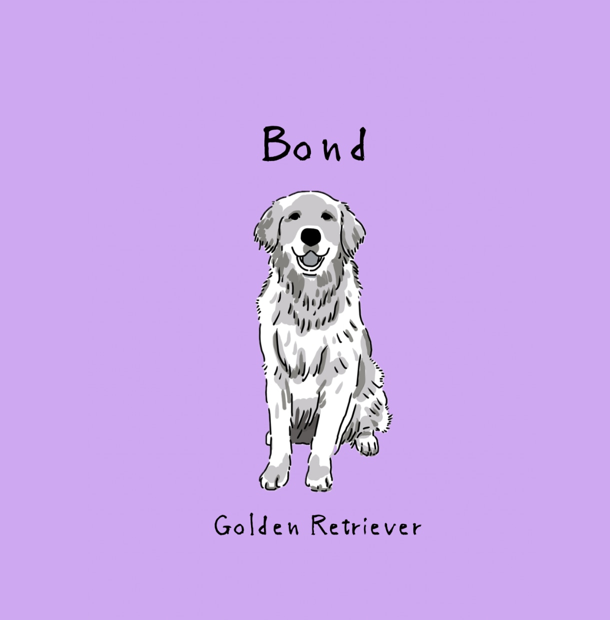 シンプルな線と配色で綺麗目な犬の絵を描きます 少ない色数とシンプルな線でセンスのいい絵に仕上げます イメージ4