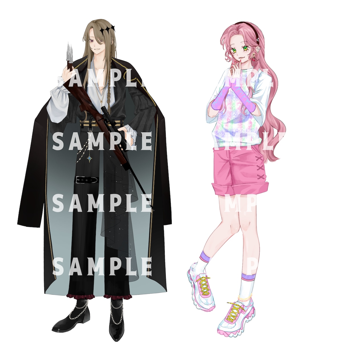 立ち絵先着3名様特別価格で提供いたします TRPGや、動画立ち絵制作いたします イメージ4