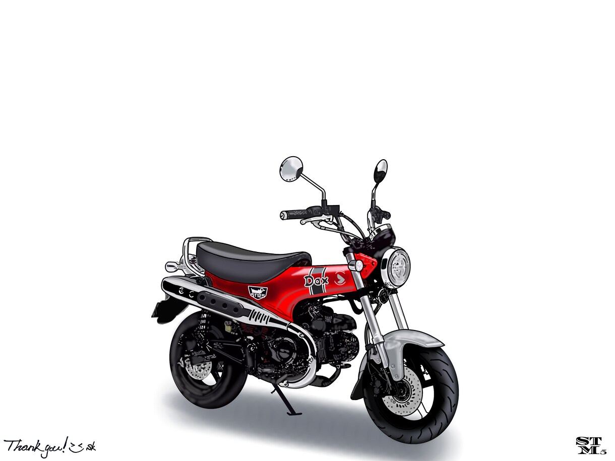 思い出のバイクをリアルにイラストで描きます 思い出をイラストにしませんか‼️納車記念に❗️ イメージ8