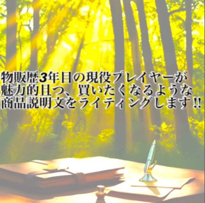 現役物販プレイヤーが書く！説明文作成いたします お調子者ライターにゆるっと頼める文章サービス♪ イメージ6