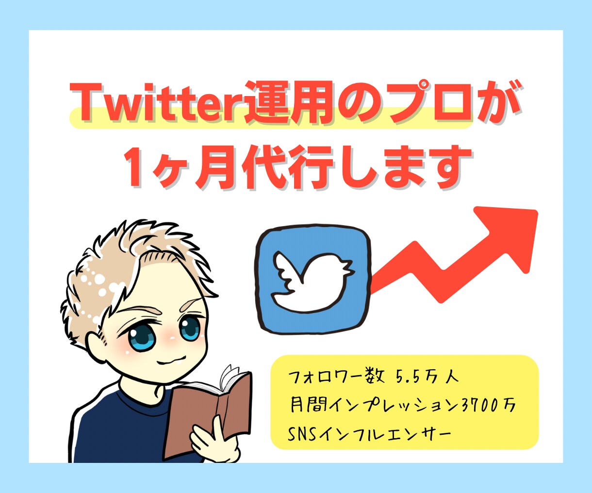X(Twitter)運用のプロが【運用代行】します 【限定特価】最大月間閲覧数7400万のインフルエンサーが運用 イメージ1