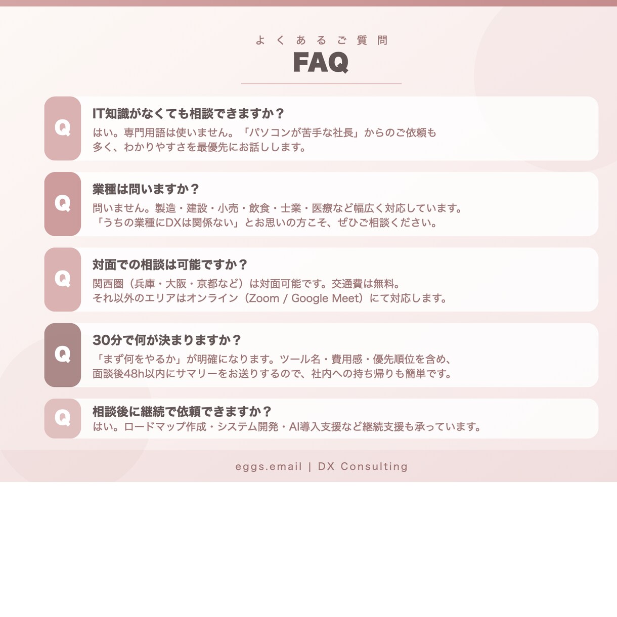 DX・AI導入について個別相談します 30分で課題を整理し最初の一手をご提案します イメージ5