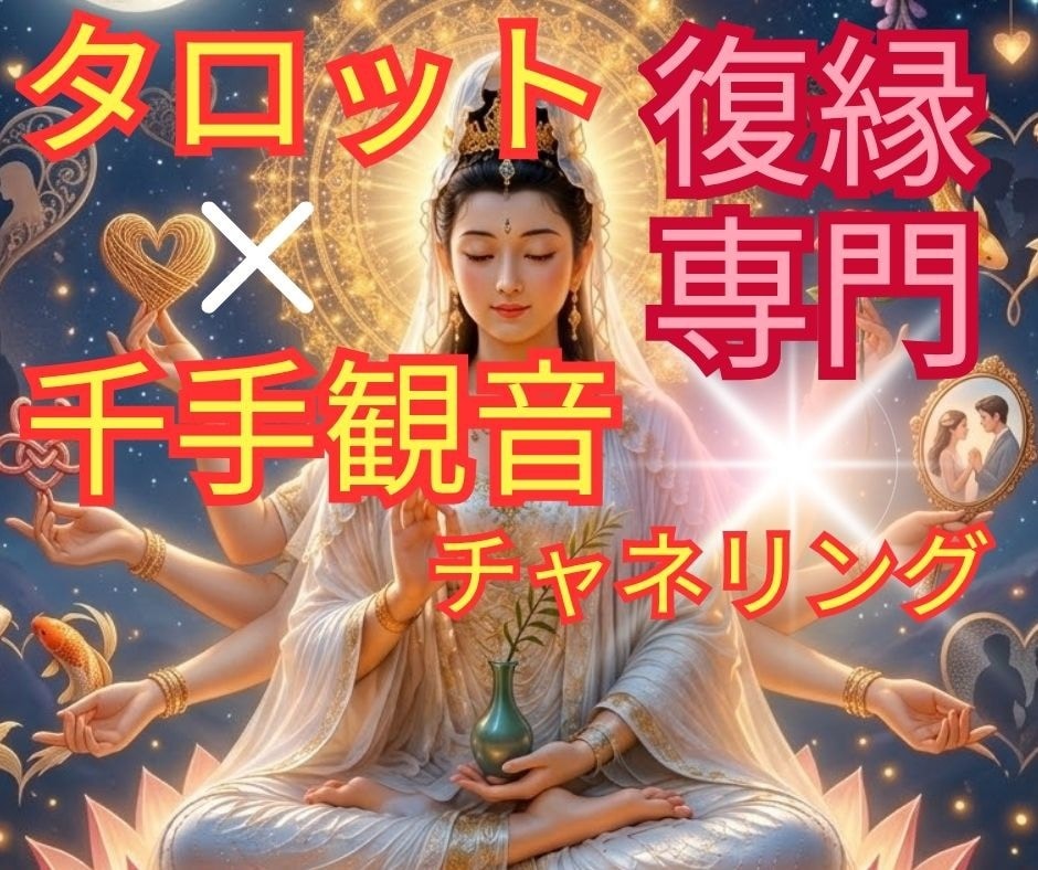 霊感・タロット×千手観音チャネリングで視ます 復縁/ブロック/複雑愛/音信不通の原因/彼の気持ちなど イメージ1