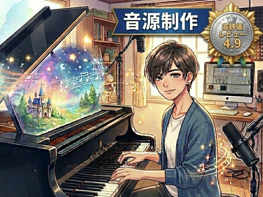 ピアノ、ギター生演奏でプロ品質な楽曲制作します 他とは一味違う"音色の良さ"が売りです！ イメージ1