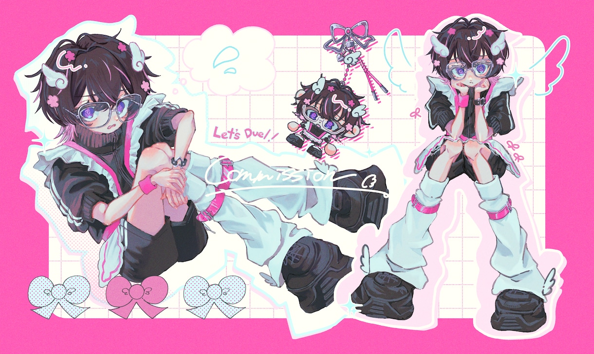カッコかわいい厚塗りイラストを描きます 一枚絵、立ち絵、アイコンなど用途にあわせて！中性的な魅力！ イメージ5