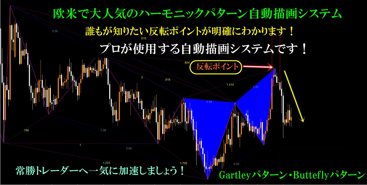 BO ハーモニック自動描画システム 特別公開します 誰もが知りたい反転ポイントが誰でもわかる！ 特別ロジック！ イメージ1